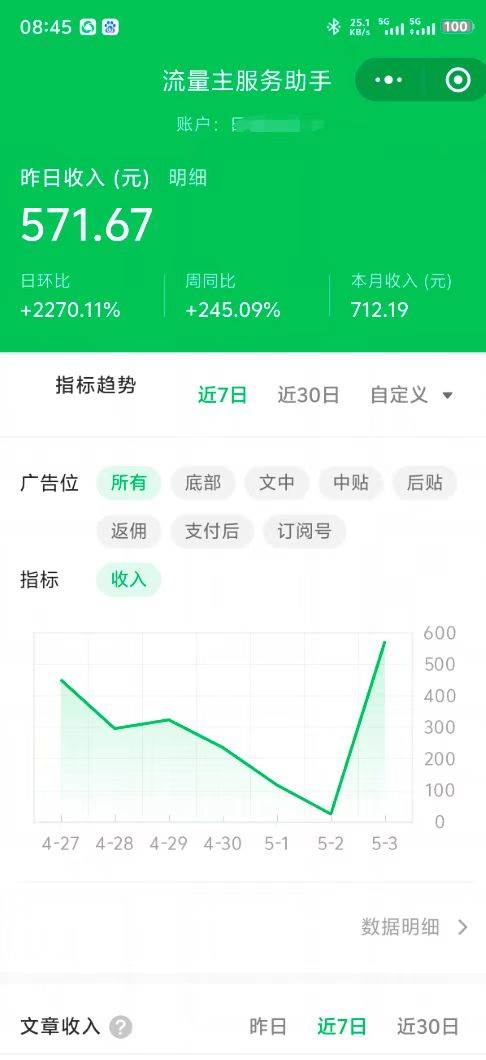 最新推出的公众号托管躺赚项目，操作简便至极，只需轻松复制粘贴，即便是新手小白，每天仅需投入五分钟的光阴……