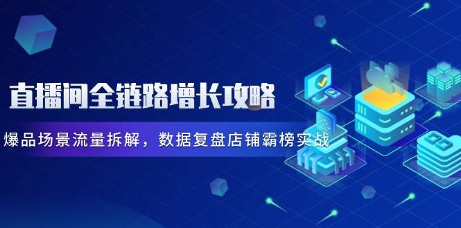 直播间全链路增长秘籍：深度剖析爆品场景流量，数据复盘打造店铺霸榜传奇-猴哥项目网