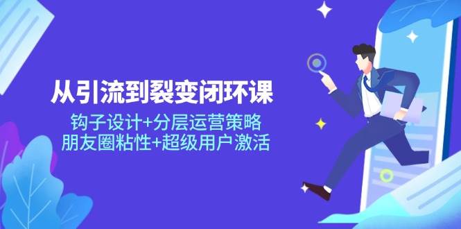 《从引流到裂变闭环：精通钩子设计与分层运营，解锁朋友圈粘性与超级用户激活的秘诀》-猴哥项目网
