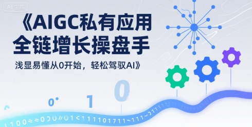 AIGC私有化应用全链增长操盘手，浅显易懂从0开始，轻松驾驭AI-猴哥项目网