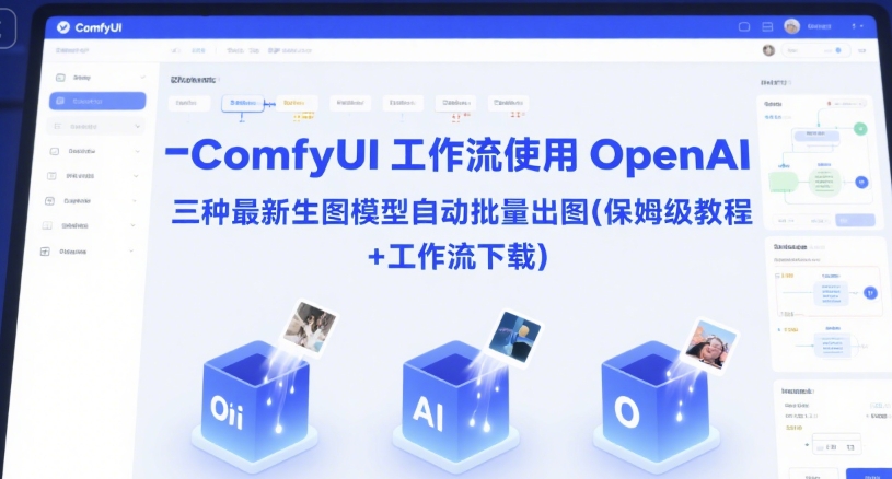 ComfyUI 工作流使用 OpenAI 三种最新生图模型自动批量出图(保姆级教程+工作流下载)-猴哥项目网