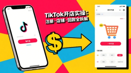 TikTok从开店到投流的进阶课，从基础实操到高阶技巧一网打尽-猴哥项目网