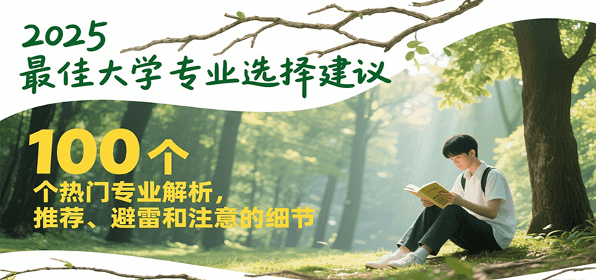 2025最佳大学专业选择建议，100个热门专业解析，推荐、避雷和注意的细节-猴哥项目网
