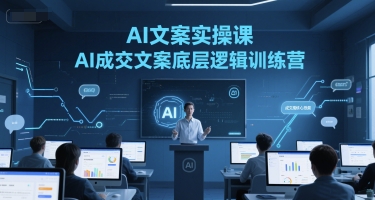 AI文案实操课，AI成交文案底层逻辑训练营-猴哥项目网