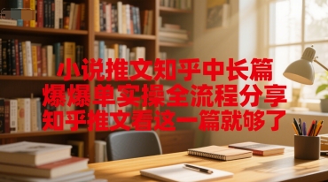 小说推文知乎中长篇爆单实操全流程分享，知乎推文看这一篇就够了-猴哥项目网