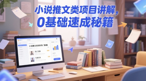 小说推文类项目讲解，0 基础速成秘籍-猴哥项目网