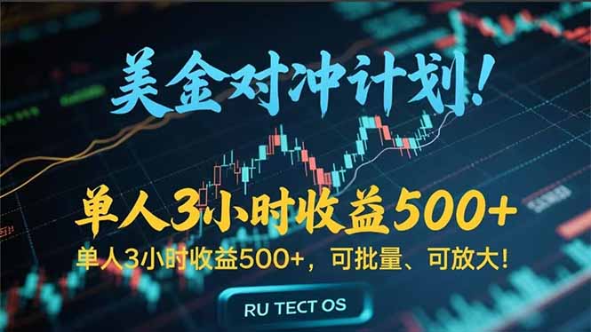 长久稳定的撸美金项目，平均3小时收入 500+，可公司实地考察实地操作！-猴哥项目网
