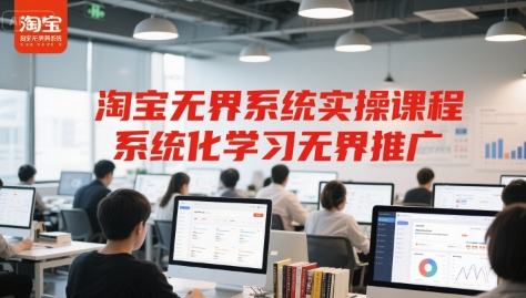 淘宝无界系统实操课程，系统化学习无界推广-猴哥项目网