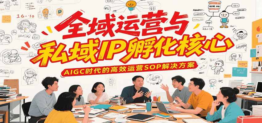 全域运营与私域IP孵化核心，AIGC时代的高效运营SOP解决方案-猴哥项目网