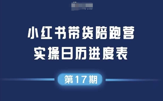 小红书第17期带货陪跑营，不囤货，无不直播，无不投流，通过选品+笔记内容+测品+笔记铺量+矩阵运营打爆款-猴哥项目网