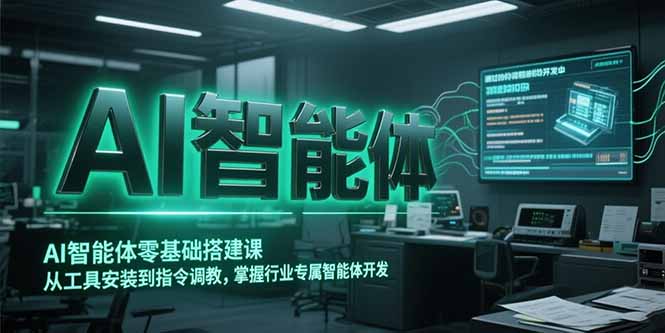 AI智能体零基础搭建课，从工具安装到指令调教，掌握行业专属智能体开发…-猴哥项目网