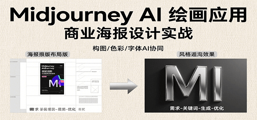 Midjourney AI绘画应用，关键词指令解析、漫画头像制作、海报设计、3D人物生成等-猴哥项目网