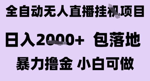 最新全自动抖音无人直播挂G项目，日入2k+ 包落地暴力撸金，小白可做【揭秘】-猴哥项目网