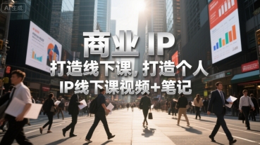 商业IP打造线下课，打造个人 IP线下课视频+笔记-猴哥项目网
