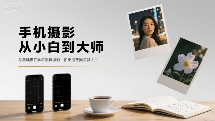 手机摄影从小白到大师，零基础带你学习手机摄影，拍出朋友圈点赞大片-猴哥项目网
