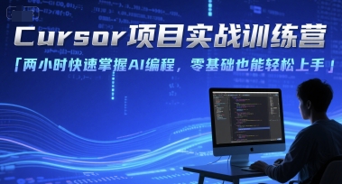 Cursor项目实战训练营，两小时快速掌握AI编程，零基础也能轻松上手-猴哥项目网