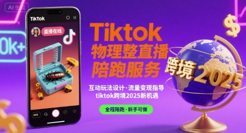 Tiktok物理整蛊直播陪跑服务-tiktok跨境2025-猴哥项目网