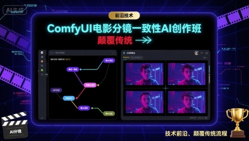 ComfyUI电影分镜一致性AI创作班，前沿技术，颠覆传统-猴哥项目网