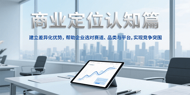商业定位认知，建立差异化优势，帮助企业选对赛道、品类与平台，实现竞争突围-猴哥项目网
