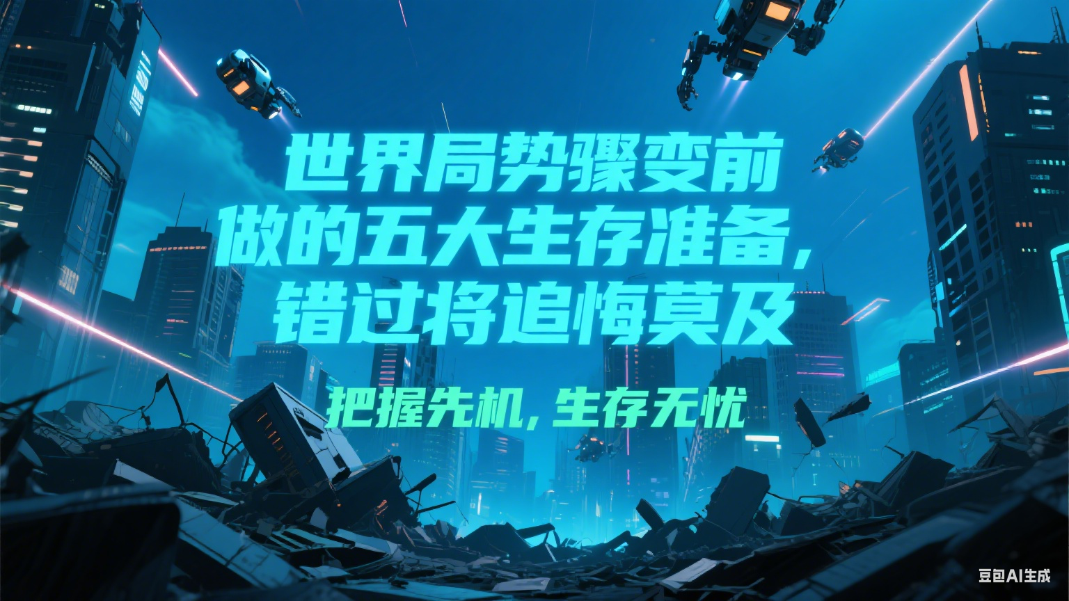 付费文章《世界局势骤变前必做的五大生存准备，错过将追悔莫及》-猴哥项目网