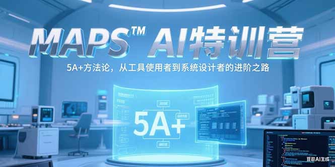 MAPSAI特训营，掌握 5A+方法论，从工具使用者到系统设计者的进阶之路-猴哥项目网